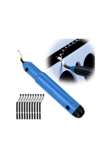 Sones Nb1100 El Çapak Alma Kesme Bıçağı Kazıyıcı, Stil: Sap + 10 Kesici Başlık