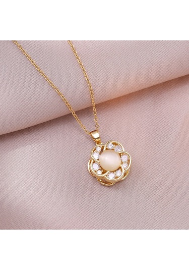 Bayan Kolye: Moda Estetiği Titanyum Çelik Kolye No.315 Çok REnkli