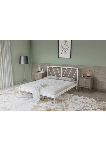 Metalia Gm 227 Gözde Dublex Metal Karyola Beyaz 140X190