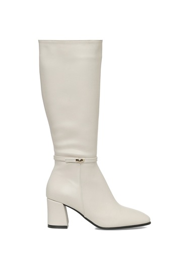 Butigo 25k-7049 5pr Bej Kadın Topuklu Çizme 000000000102054698 Bej