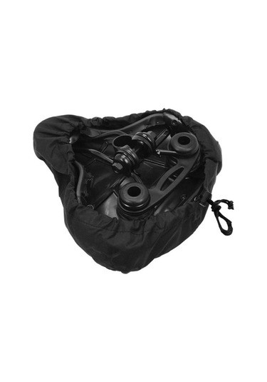 Siyah Açık Bisiklet Koltuğu Yağmur Kapak Aksesuarları Su Geçirmez Eyer Yağmur Toz Kapağı Siyah