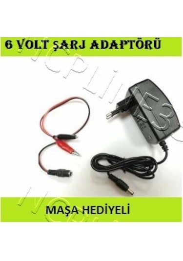 6 Volt Şarj Aleti Adaptörü Cihazı 6Volt Cihazlar İçin