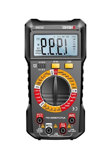 Pazly Yüksek Taşınabilir Sz305 Standlı Siyah Multimetre Metre Evrensel Ekran Doğruluklu Dijital Aydınlatmalı Arkadan Aneng - Zm