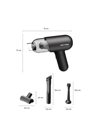Neutron Mini Şarjlı Araç İçi Şarjlı El Süpürgesi
