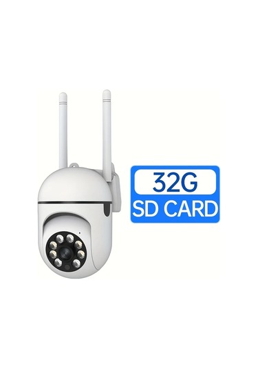 Xuweiwei Jooan Kablosuz Renkli Gece Görüşlü Ab2 32g Card Güvenlik Kamerası Çift Yönlü Ses Dönebilir Hareket Algılama Wifi 1080p Hd