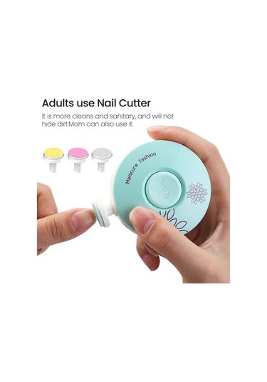 Pazly Bebek Ve Yetişkinler İçin Yumuşak Tırnak Kesici - 3 Başlıklı Kırmızı Elektrikli Manikür Seti Kırmızı