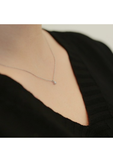 Lova 0,06 Karat Pırlanta Tektaş Kolye - 2030007