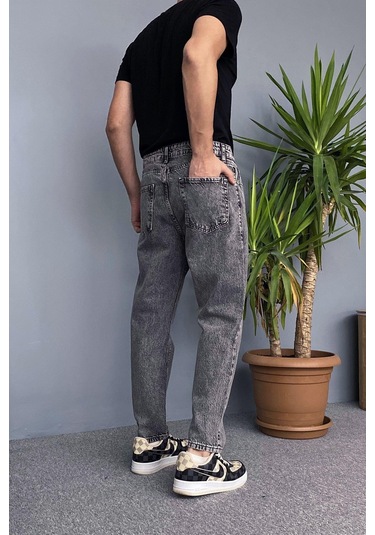 Yırtık Detaylı Antrasit Kot Pantolon Antrasit