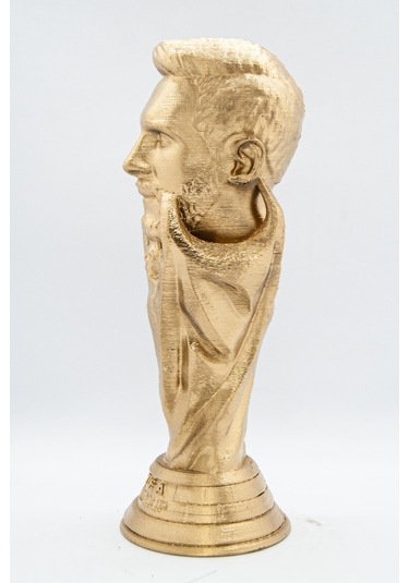 Messi Dünya Kupası Büst Şampiyonluk Figür Özel Tasarım 20 Cm