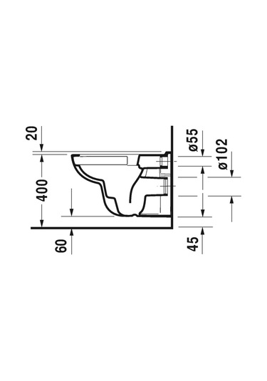 Duravıt D-Code Rımless Asma Klozet 25703900752