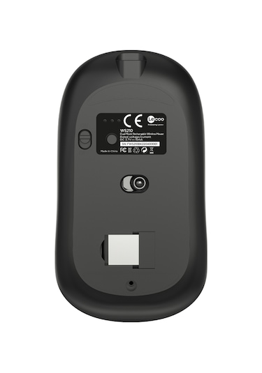 Lecoo WS210 Kablosuz 1600DPI 6 Tuşlu Çift Modlu RGB Şarj Edilebilir Sessiz Mouse