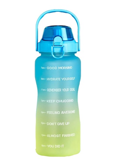 Walke Premium Bottle 2.2 Litre Motivasyonel Tritan Su Matarası Su Şişesi Suluk (BPA İÇERMEZ)