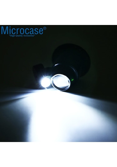 Microcase Saatçi Tamirci Göz Büyüteci 20X Işıklı Siyah - Al2450