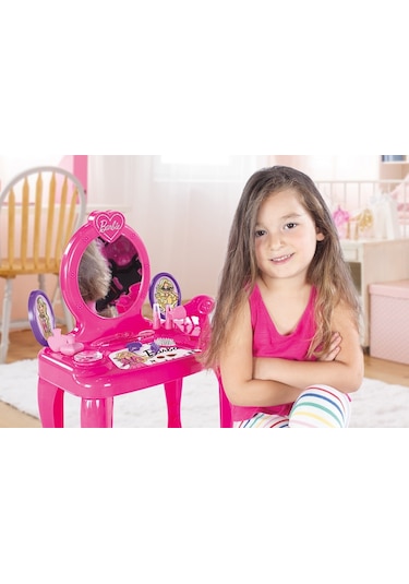 Dolu 1609 Barbie Ayaklı Makyaj Masası ve Sandalye Seti