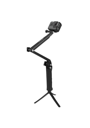 Puluz 3 Yönlü Kavrama Katlanabilir Tripod Selfie-stick Monopod