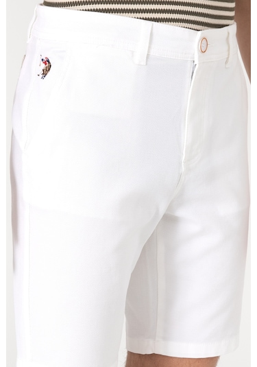 U.s. Polo Assn. Erkek Beyaz Şort / Bermuda 50299172-vr013 Beyaz