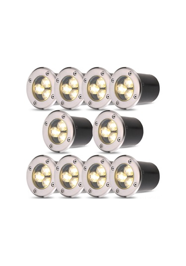 Suofeng Tomshine 3w Led Toprak Altı Lambası 300lm 12v Ip67 Islak Beyaz Bahçe Park Yol Aydınlatması Diğer