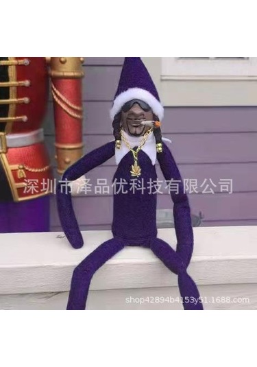 Snoop On A Stoop Noel Elf Bebek 216 Mor 3216 30cm