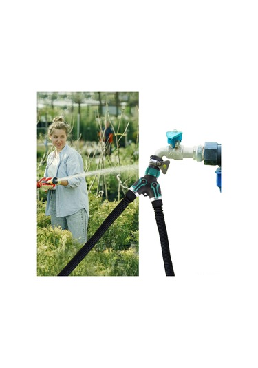 Yaozixa Bahçe Sulama İki Yollu Vana Ayırıcı, Bakır Ve Çinko Alaşımlı, Bağımsız Kontrol Valfleri, 360 Dönebilen Su Kaynağı Bölücü