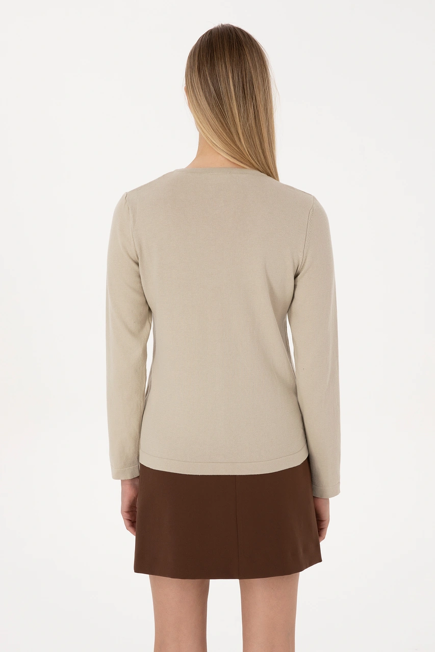 U.s. Polo Assn. Kadın Açık Haki Hırka Triko 50307719-vr183 Acık Hakı