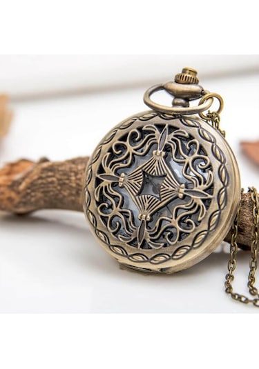 Valkyrie Vintage Retro Hediyelik Kutulu Köstekli Cep Saati