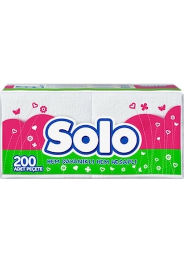 Solo Peçete 200'lü 4 Paket