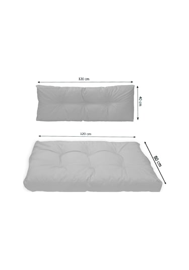 Dış Ve Iç Mekan Yer&palet Minderi Minder Seti Takımı 2 Li Mor