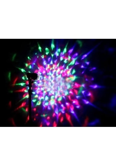 Renkli Led Döner Başlıklı Disko Ampulü Gün Işığı