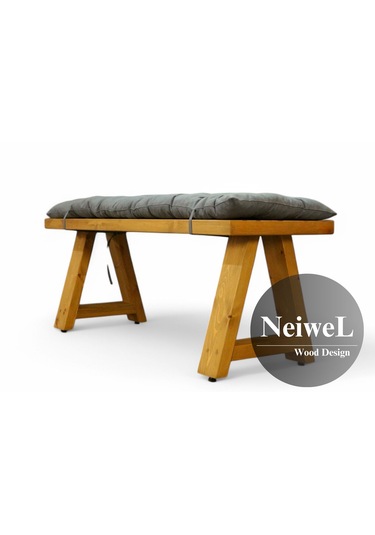 Neiwel Garden Nua Doğal Ahşap Bank Ahşap