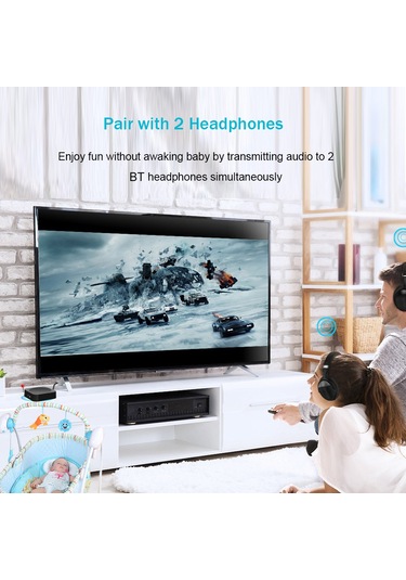 Yunboo "wt10 Kablosuz Bluetooth Alıcı & Verici - 2'si 1 Arada, Apt-x Desteği, 5 Saat Çalışma Süresi"