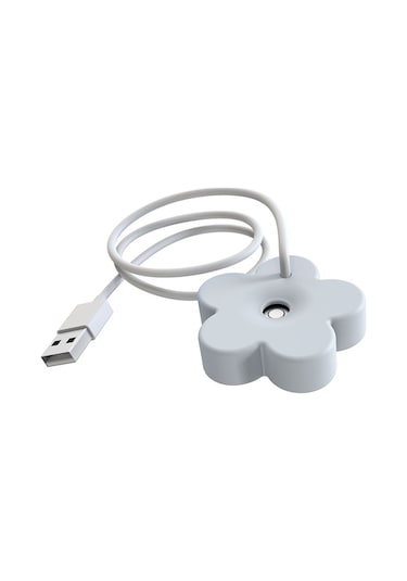 Moveevo Kırmızı Usb Mini Çiçek Nemlendirici - Taşınabilir Masaüstü Ultrasonik Buharlandırcı, 8 Saat Otomatik Kapatma, Sessiz İşleviyle Ev/ofis Kullanıma Uygun