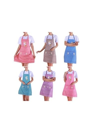 Haki Yaratıcı Mutfak Önlüğü Kolsuz Tek Boyut Ev Temizlik Araçları