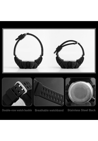 Didadodo Çok Fonksiyonlu Açık Spor Saat Şık Tasarım Dayanıklı Kayış Koşu İzle Erkek-kadın Öğrenci Aksesuarları