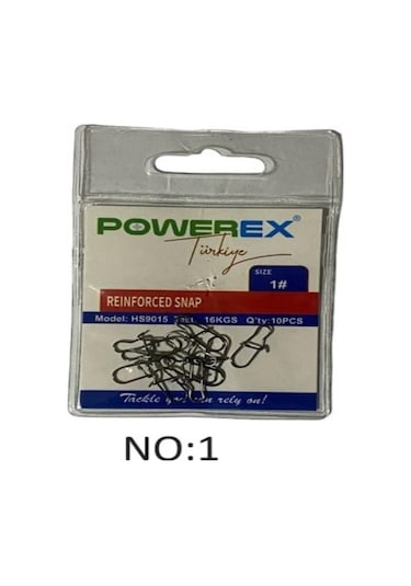 Powerex Duolock Snap Lrf -spin Klipsi 10 Adet - No:1