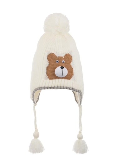 Benitto Kids Kitti 4-8 Yaş Erkek Çocuk Bere Beyaz
