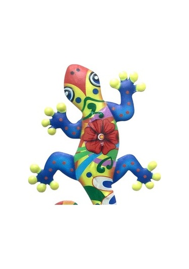 Lijinxu Metal Asın Gecko Duvar Dekoru Kertenkele Ev Bahçe