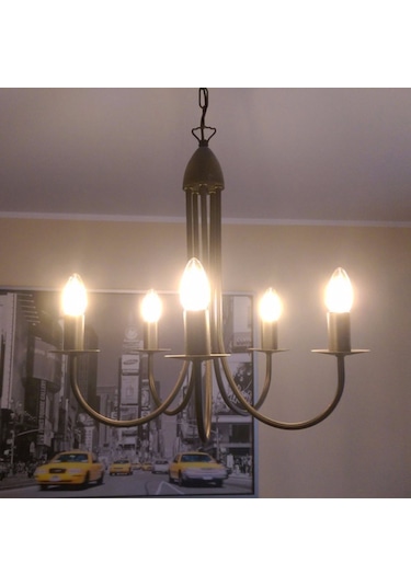 7 Watt Buzlu Buji Led Ampul Avize Ampulü E14 Ince Duy 10 Adet