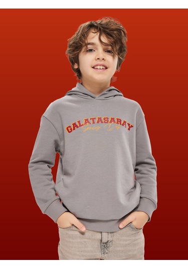 Galatasaray Çocuk Hoodie C251034 Koyu Gri