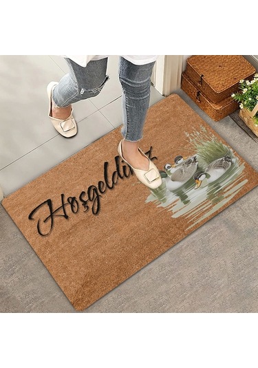 Valerine Life Yaban Ördekleri Ve Sazlık Hoş Geldiniz Kapı Önü Paspası 45x70cm