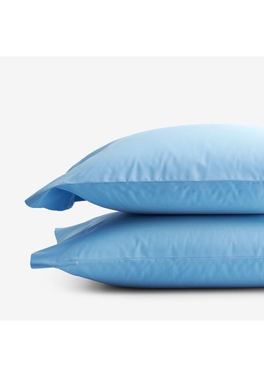 Prime Sleeks %100 Pamuk Yastık Kılıfı 2 Adet - Mavi - 50x70cm Mavi
