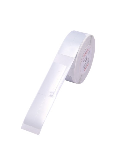 Wezone Pet Mat Srebrni Etiket Kağıdı 14x53mm - B18 Etiket Makinesi İçin Uygun, Isı Transferli Mücevher Etiketleri