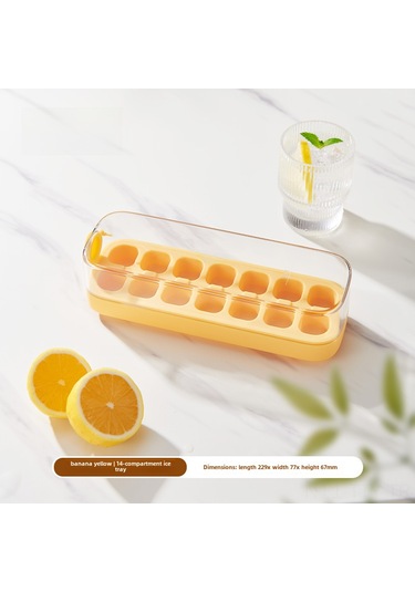 Dianziye Gıda Grubu Silikon Buzluk, Basma Mekanizması İle Kolay Buz Çıkarımı, 14 Bölmeli Kapaklı Ev Kullanıma Uygun Sarı Buz Dolu Diğer Dianziye Gıda Grubu Silikon Buzluk, Basma Mekanizması İle Kolay Buz Çıkarımı, 14 Bölmeli Kapaklı Ev Kullanıma Uygun Sarı Buz Dolu Diğer
