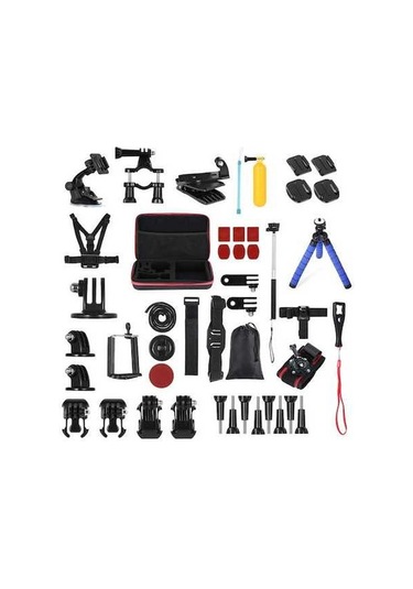 Ebitda Andoer 48-in-1 Aksiyon Kiti Siyah, Gopro Hero 9-5 Ve Insta360 İçin Taşıma Çantası Siyah