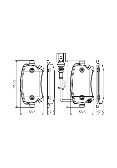Volkswagen Transporter T5 1.9tdı 2003-2009 Bosch Arka Balata Wva23854