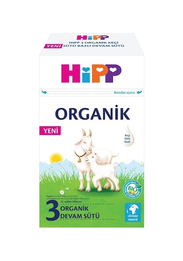 Nessiworld Hipp 3 Organik Keçisütü Bazlı Bebek Devam Sütü 400 Gr-39063