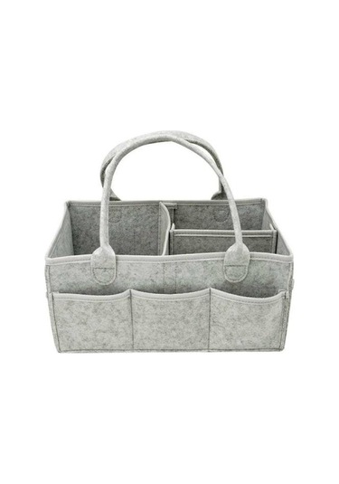 Keçe Bebek Bezi Çantası, Anne Ve Bebek İçin Saklama Çantası, Seyahat Saklama Çantası, Günlük İhtiyaçlar İçin Saklama Çantası, Bebek Bezi Çantası, Gri Diğer