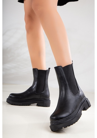 Daxtors D1850 Kadın Yanı Lastikli Ortopedik Bot Bootie 22kdaf100000002-58 001