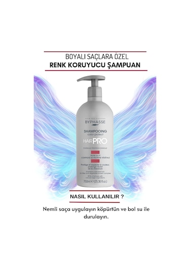 Hair Pro Boyalı Saçlara Özel Renk Koruyucu Şampuan 750ml