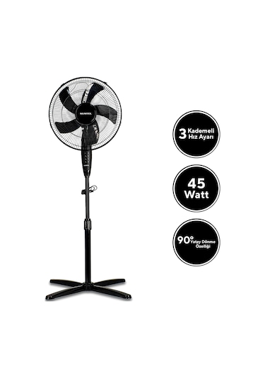 Kumtel Ktf-325 Siyah Vantilatör