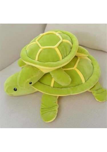 Sevimli Kaplumbağa Peluş Oyuncak 60 Cm Kaliteli Peluş Kumaş Dev Kaplumbağ Yeşil
